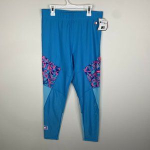 NWT Champion MTV Womens L Blue Leggings Pants